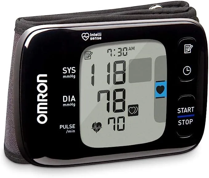 OMRON 7 Series Wireless Wrist Blood Pressure Monitor, Black