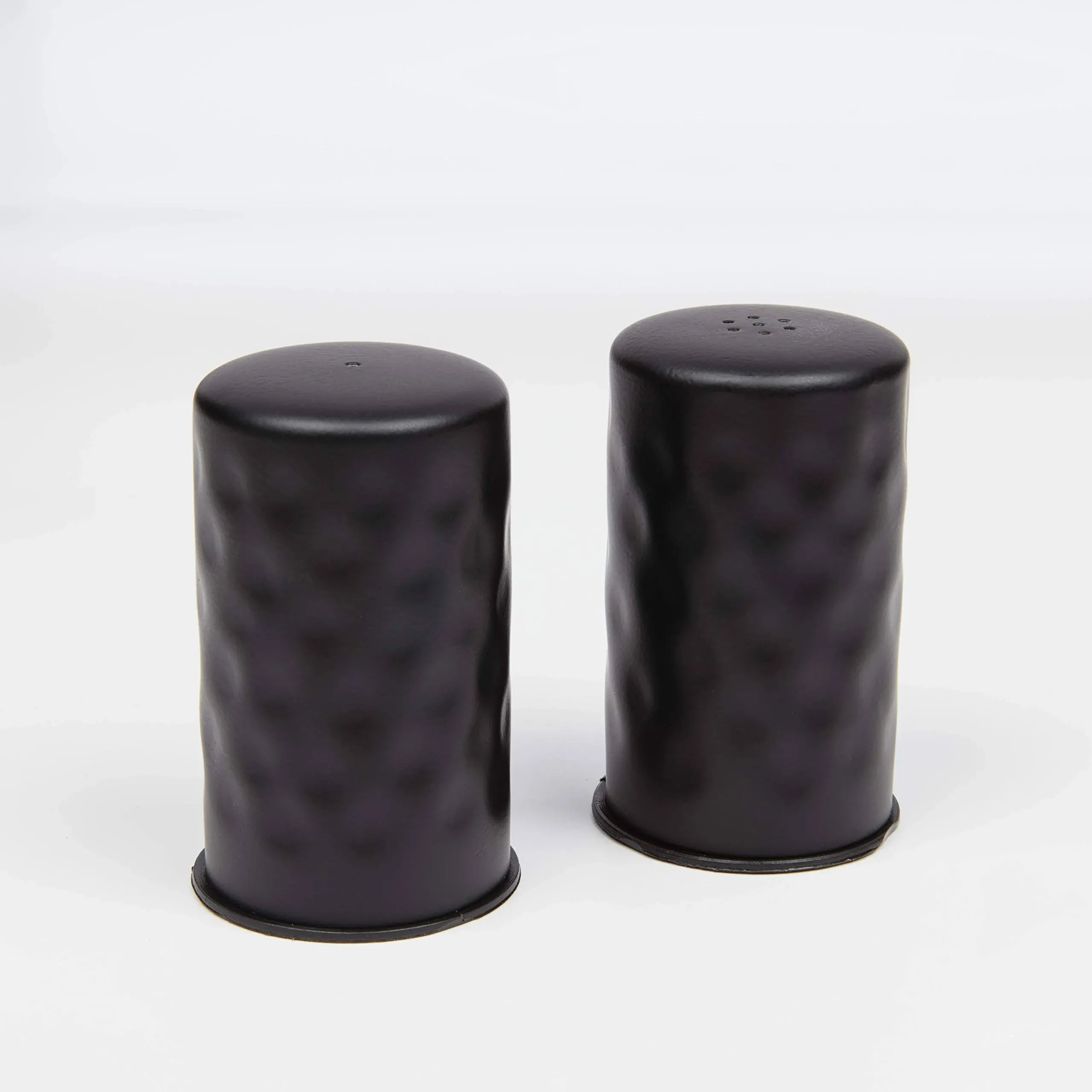 American Metalcraft Black Hammered Salt and Pepper Shaker Set, 2 Ounce -- 1 set