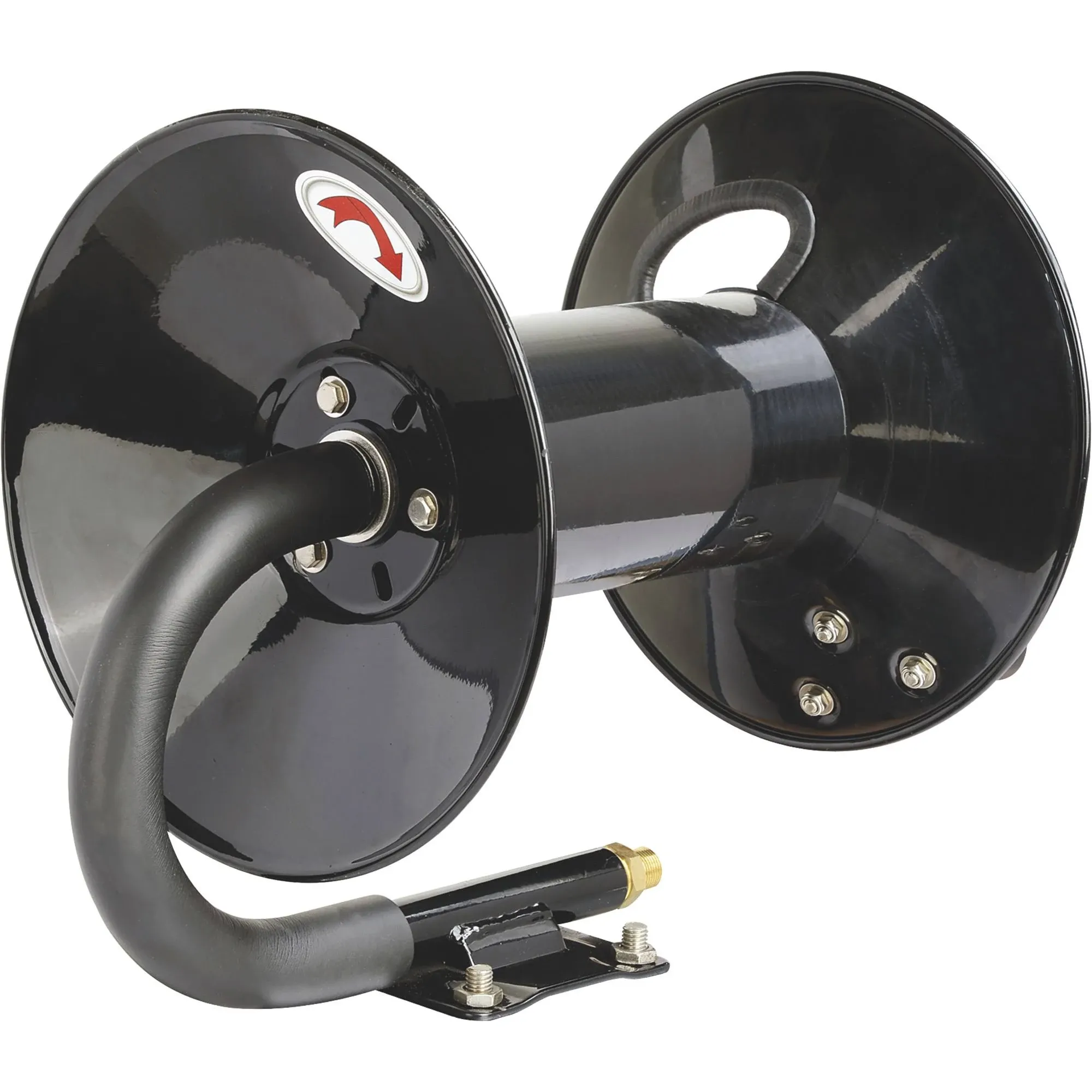 Ironton Air Hose Reel with Hand Brake - holds 3/8in. x 100ft. Hose