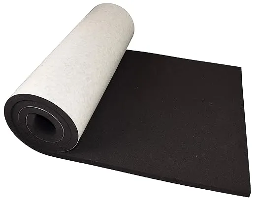 XCEL Extra Large Marine Foam Rolls Sheets with Adhesive Closed Cell Foam Padding Neoprene Foam Cosplay Easy Cut - Various Sizes (60" x 16" x 1/2" (1 Pack), Black, 1)