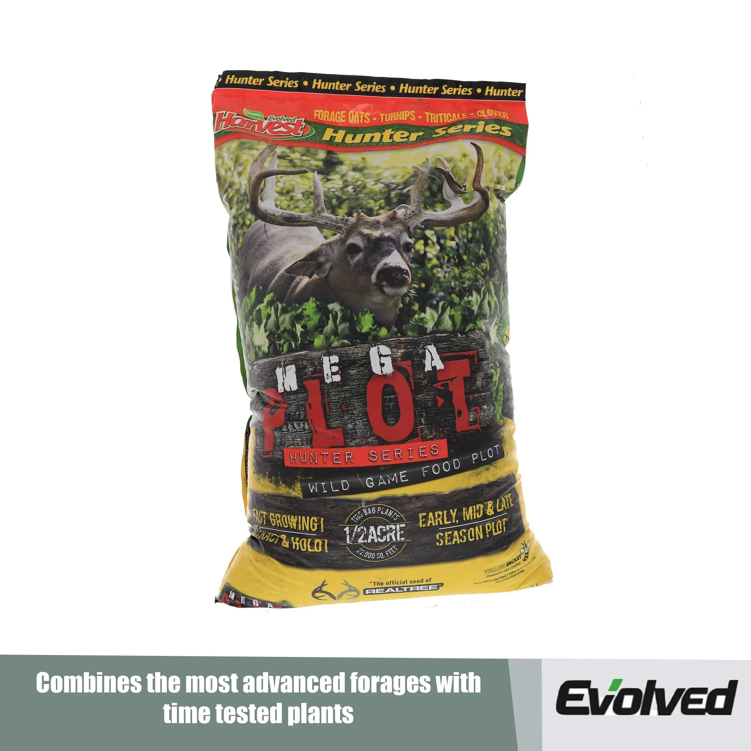 Evolved Harvest Mega Plot Hunter Series Wild Game Food Plot Seed, High Protein