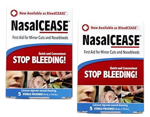 Buy Nasalcease Nosebleed Packings Count of 5 By Nasalcease | Herbspro.com