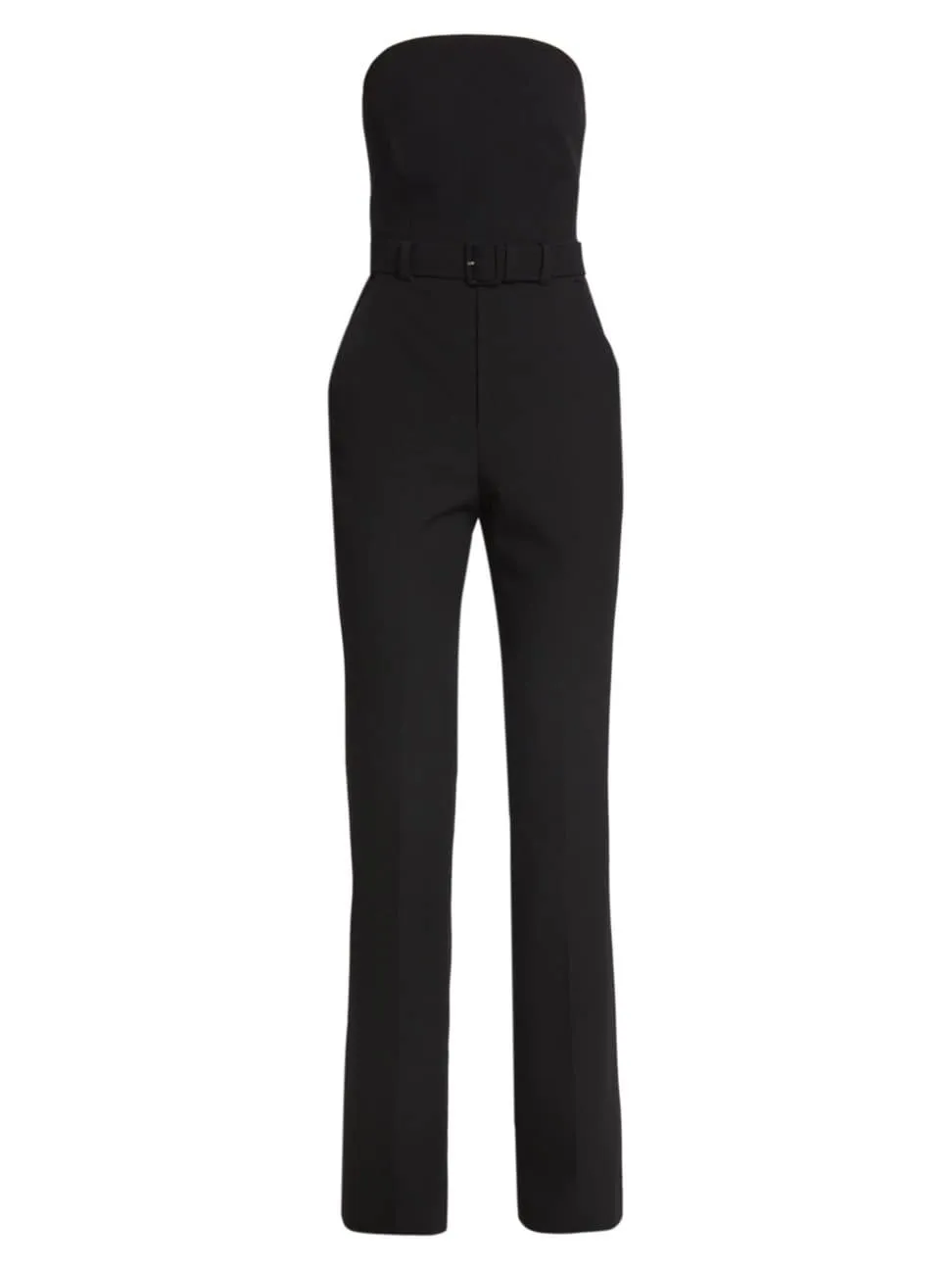 Kate Strapless Straight-leg Jumpsuit In Black