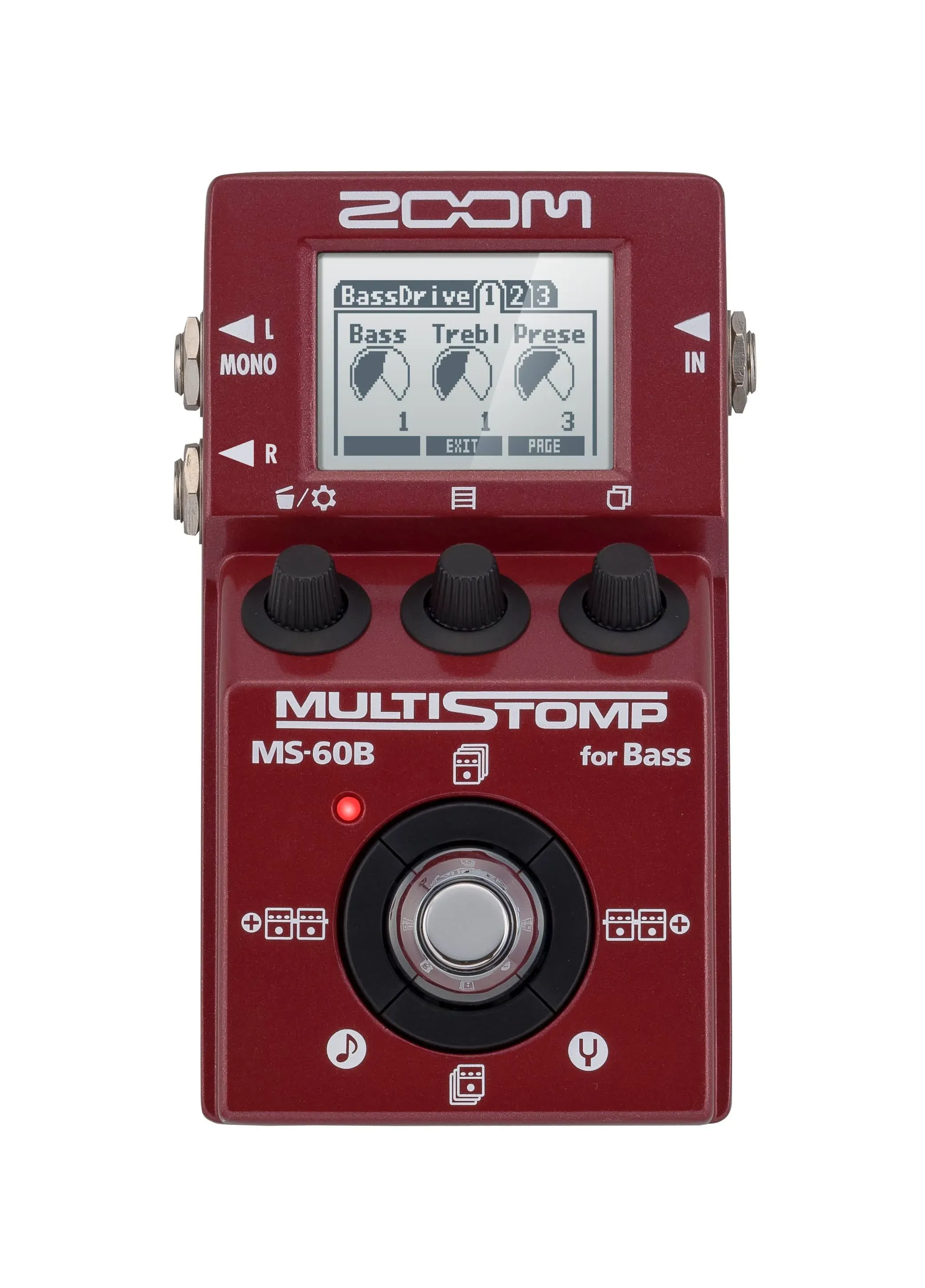 Zoom MS-60B Multistomp Bass Pedal Pedal EFFECTS - NEW - PERFECT CIRCUIT