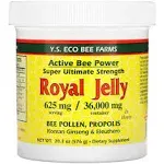 Fresh Royal Jelly + Bee Pollen, Propolis, Ginseng Honey Mix - 20.3 oz total