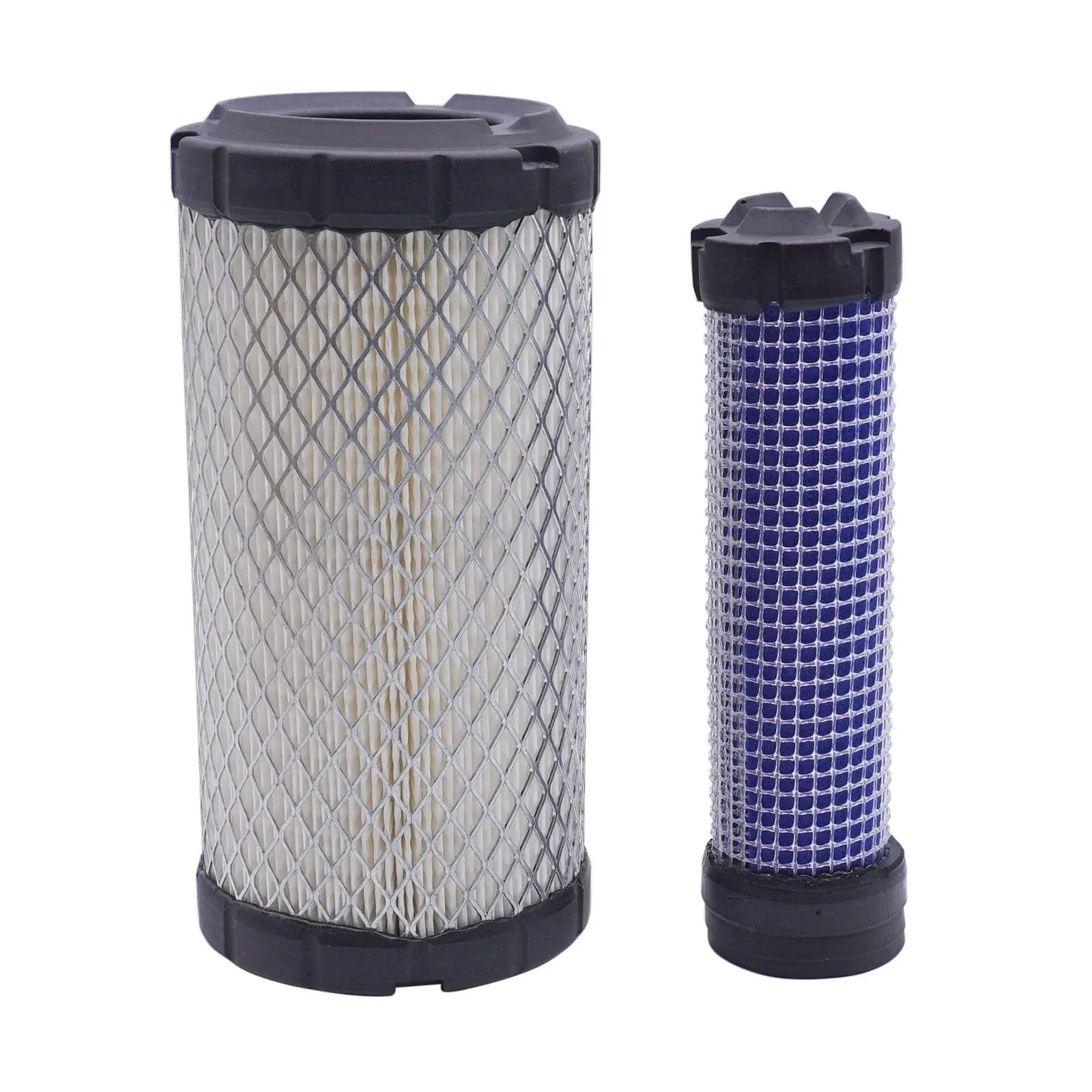 Inner & Outer Air Filters Set M113621 M123378,Air Filter Element Compatible with 1023E 1026R 1200 1720 1725 2030A 2210 2500,Replaces Kawasaki 11013-7029 11013-7048