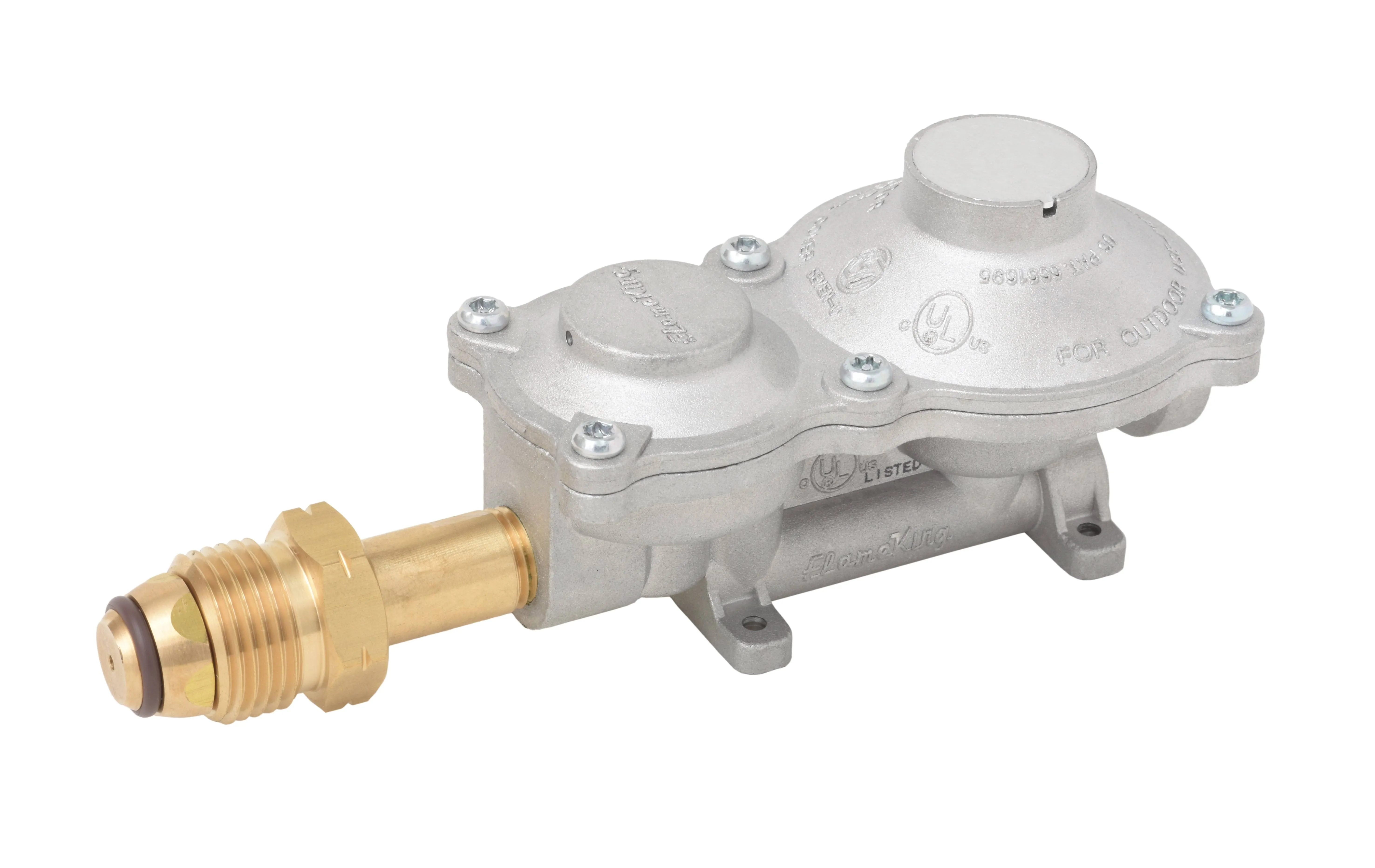 RV Regulator Propane Gas With POL Valve Connection 2-Stage Durable Easy To Use