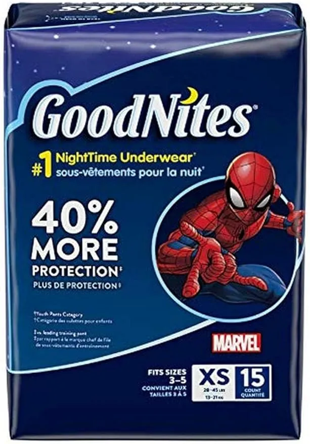 Goodnites Nighttime Bedwetting Underwear, Boys' XL (95-140 lb.), 63ct, FSA/HSA-Eligible