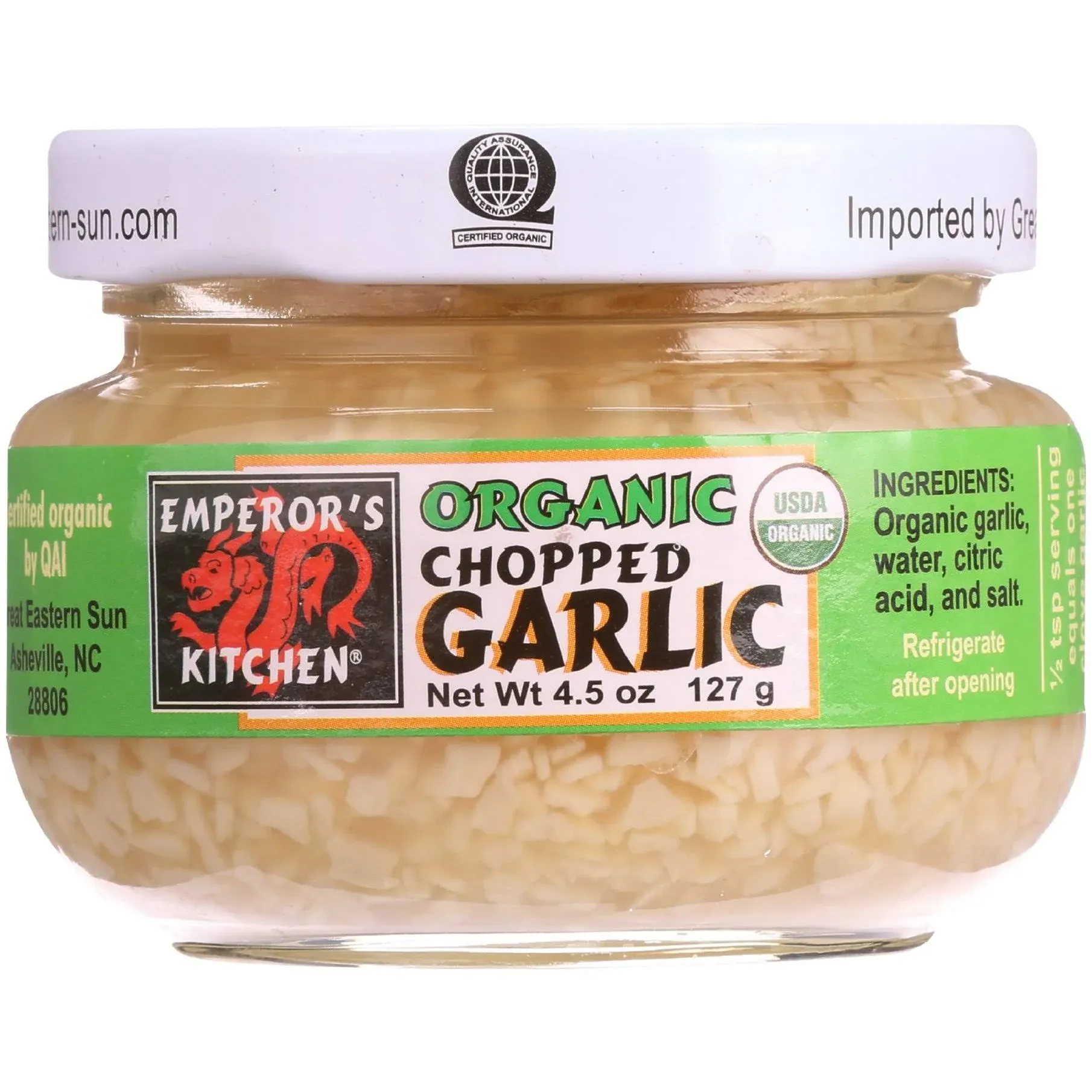 Emperor's Kitchen Organic Chopped Garlic (4.5 oz)