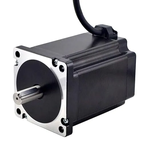 STEPPERONLINE Nema 34 Stepper Motor 8.5Nm(1203.94oz.in) 6.0A 14mm Key-Way Shaft with 1m Cable