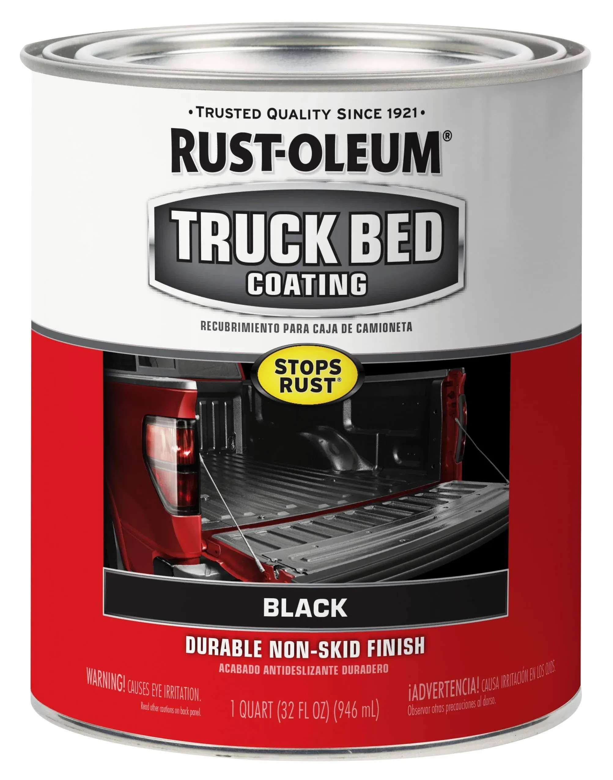 Black, Rust-Oleum Automotive Truck Bed Coating, 1 Qt