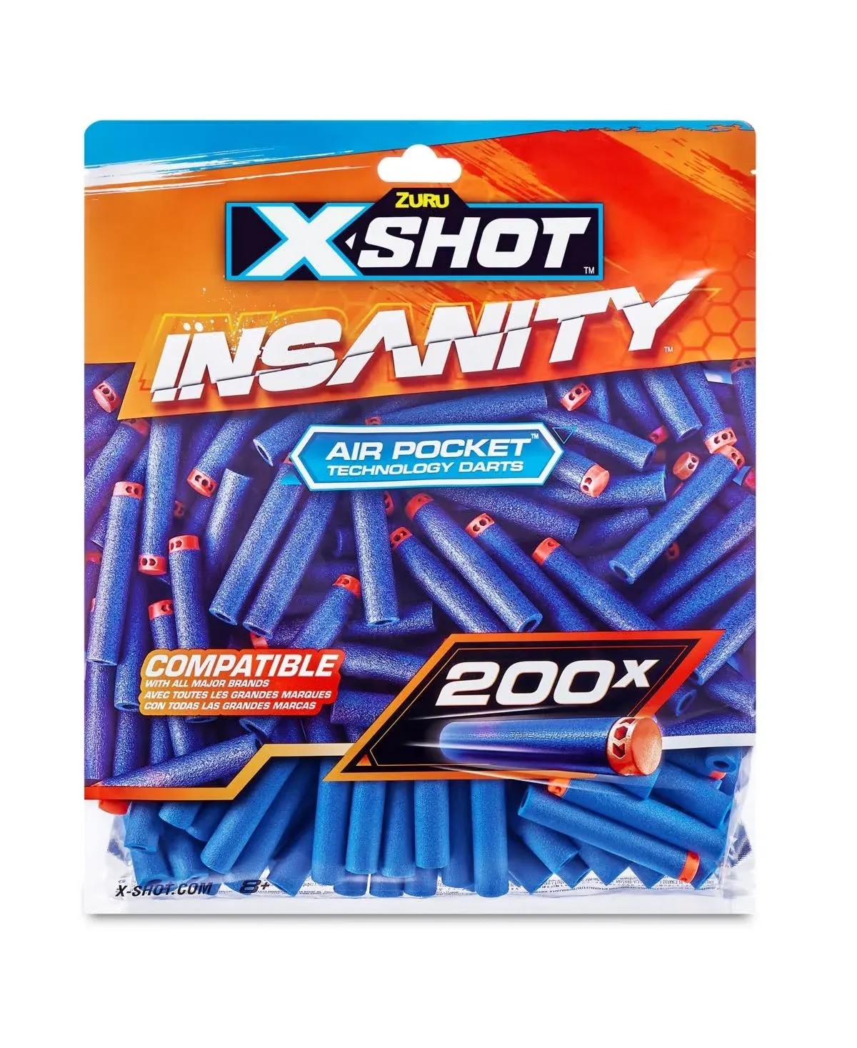 X-Shot Insanity Dart Refill 200-Pack