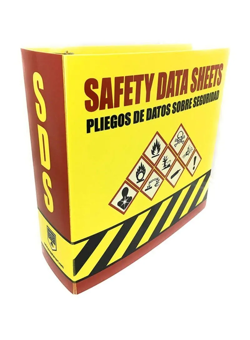 3 Inch Heavy Duty SDS Binder, Bilingual with English/Spanish,