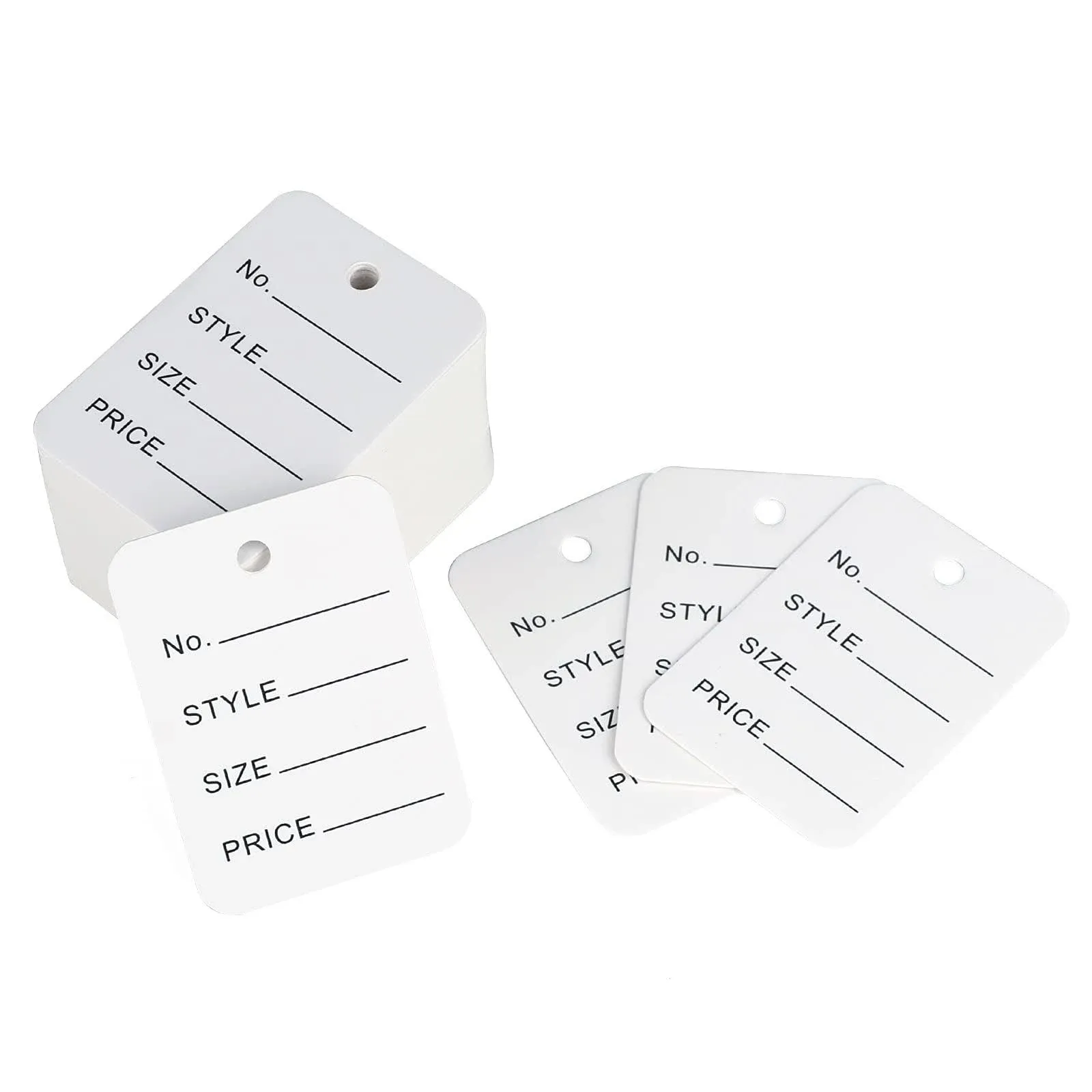 G2PLUS 1000 Pcs Price Tags, Clothes Size Tags Coupon Tags Making Tag White Store ...