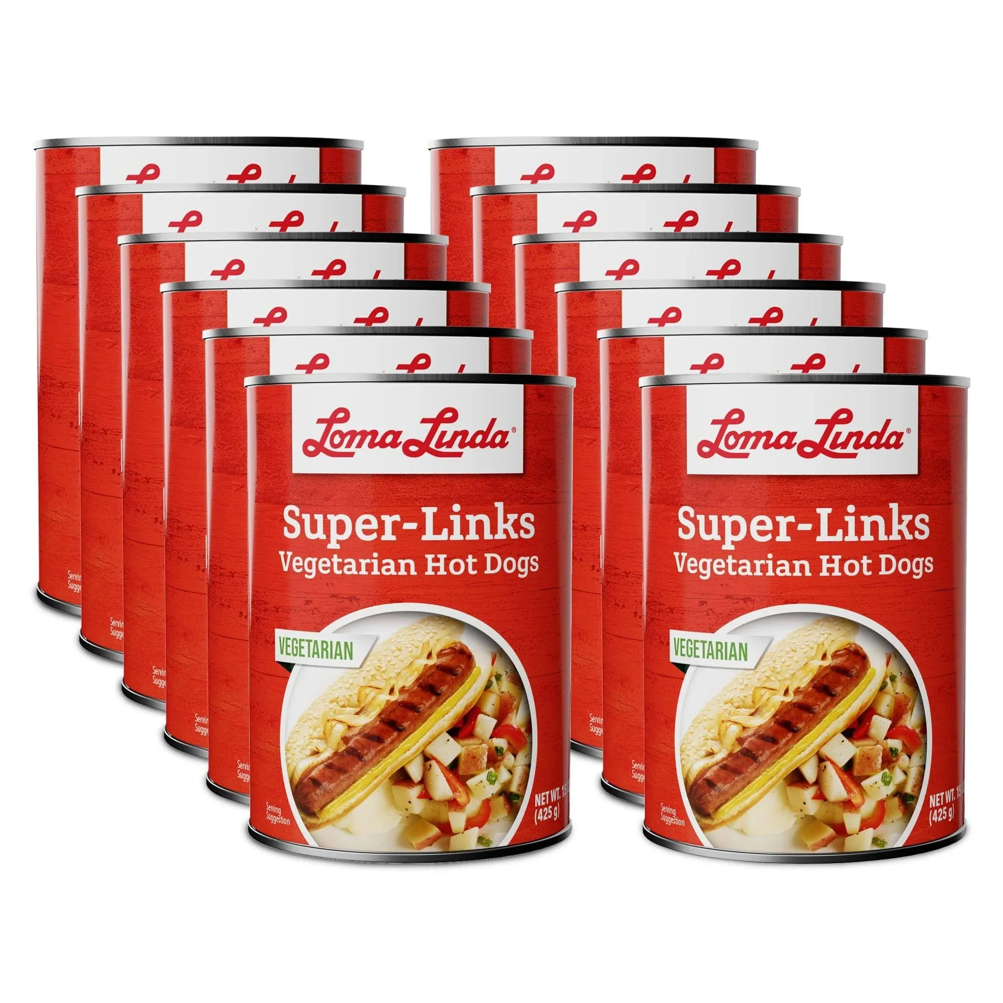 Loma Linda - Plant-Based Meats (Super Links (15 oz.), 12 Pack)