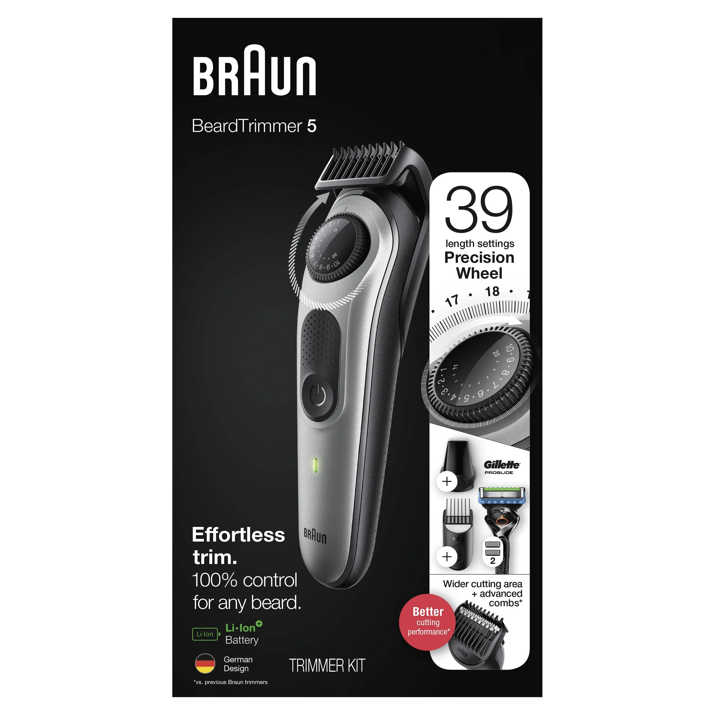 Braun BeardTrimmer🪒<wbr/>5 Ultimate Precision Shave &amp; Trim Kit Fusion 5 BT5260 (NEW)