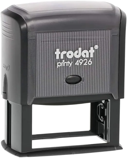 Trodat 4926 Extra Large Self Inking Rubber Stamp- Customized with your unique text