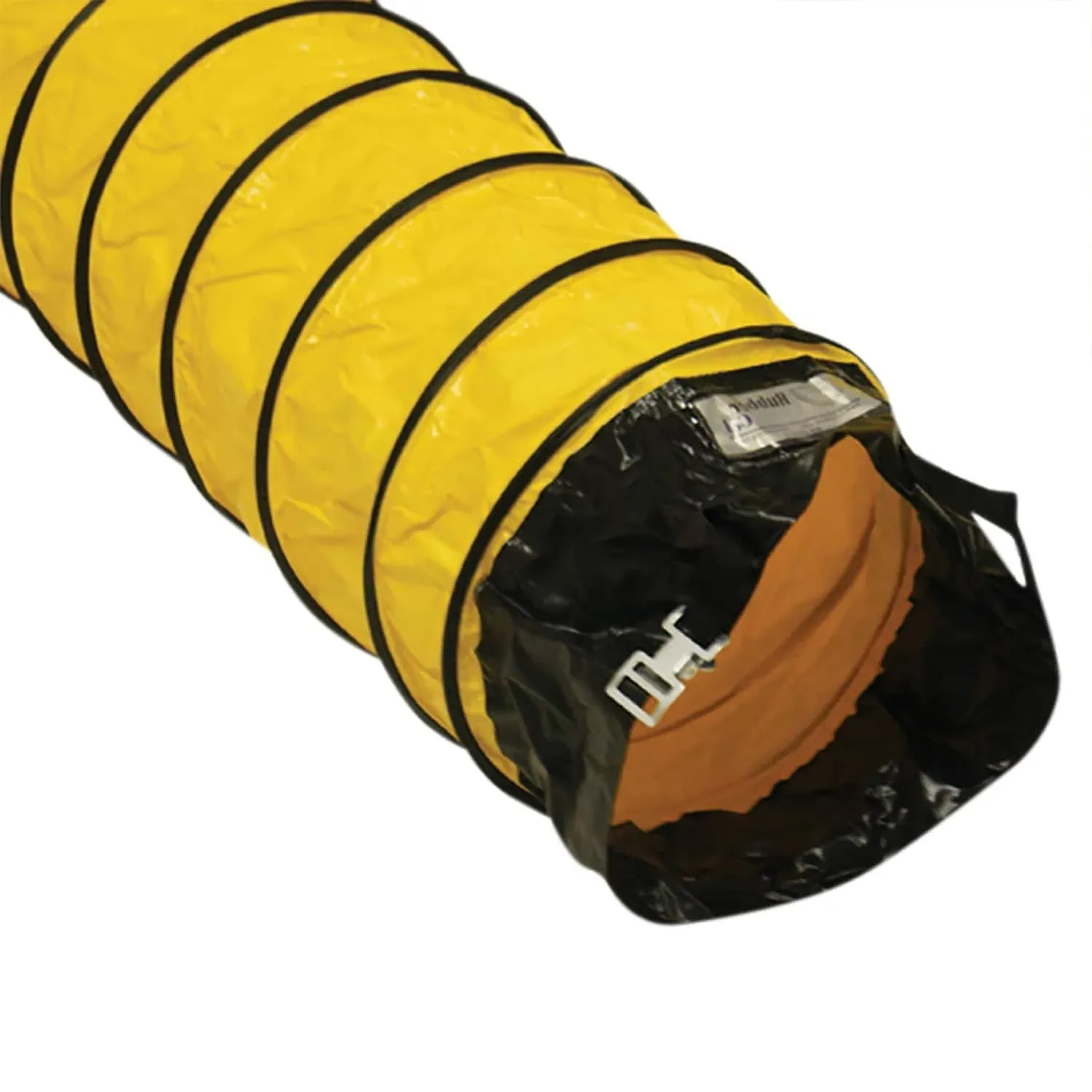 Rubber-Cal 18 in. D x 25 ft. Coil Flexible Ducting Air Ventilator Yellow 01-184-18