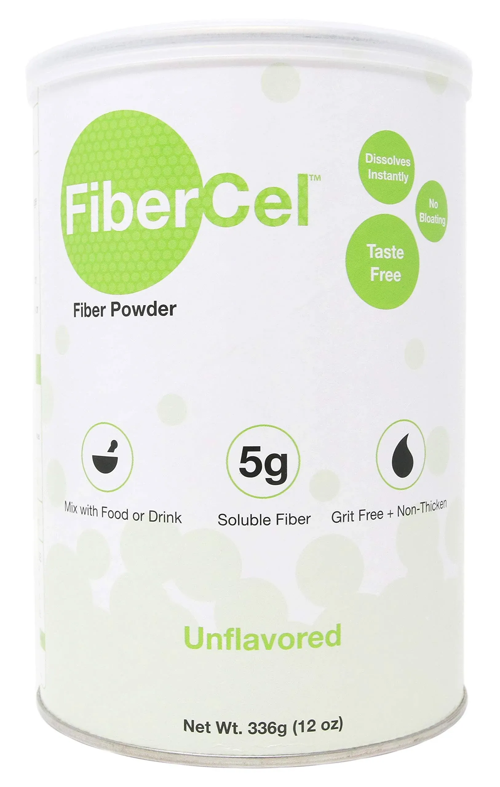 FiberCel Fiber Supplement Powder, 12 oz. Can, Case of 6