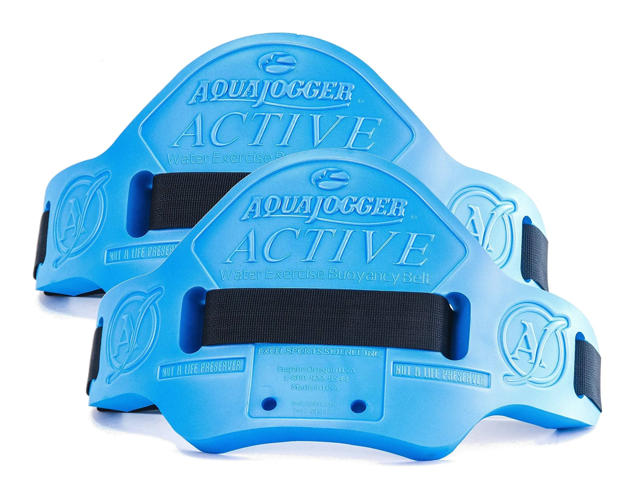 Aquajogger Active Belt 2 Pack, The Leader in Aquatics Exercise, Suspends Body Vertically in Water, Pool Fitness