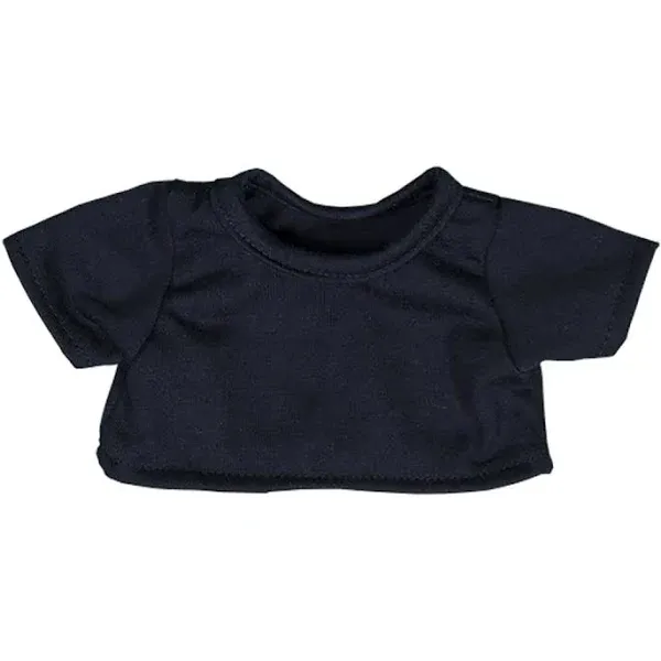 Navy Blue T-Shirt Fits Most 8 inch-10 inch Webkinz, Shining Star and 8 inch-10 inch Make Your Own Stuffed Animals and Build-A-Bear