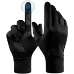 Bike Gloves Touch Screen Winter Thermal Glove - Windproof Water Resistant for...