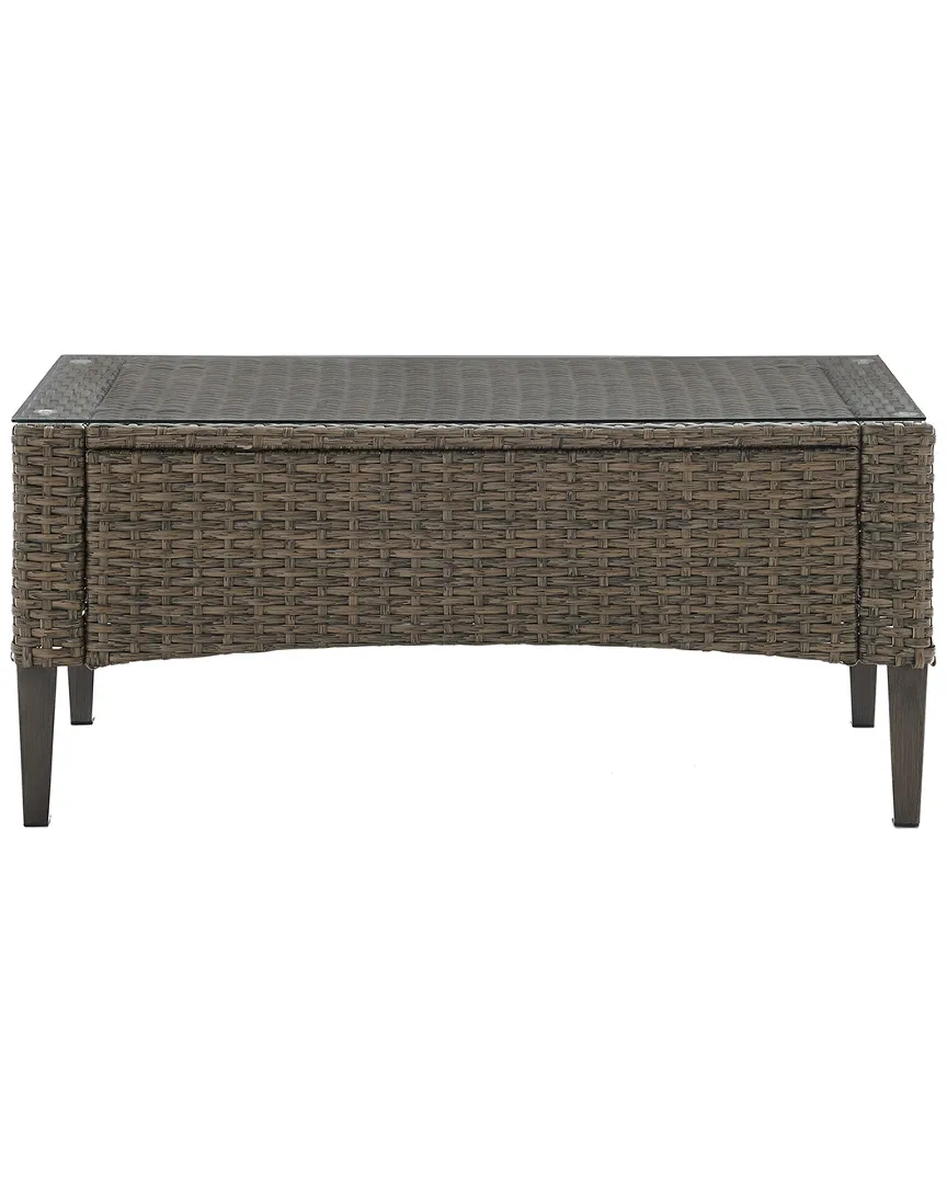 Rockport Outdoor Wicker Coffee Table In Brown