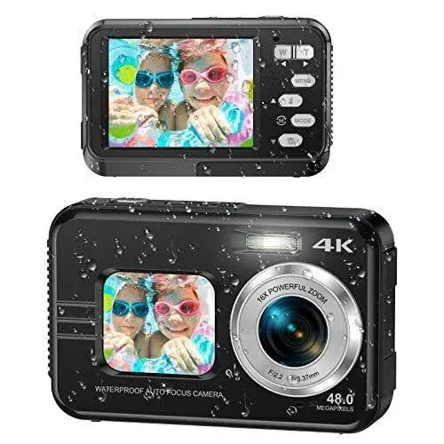 Zniarakl Underwater Cameras, 4K Waterproof Digital Camera 48 Mp Autofocus ...