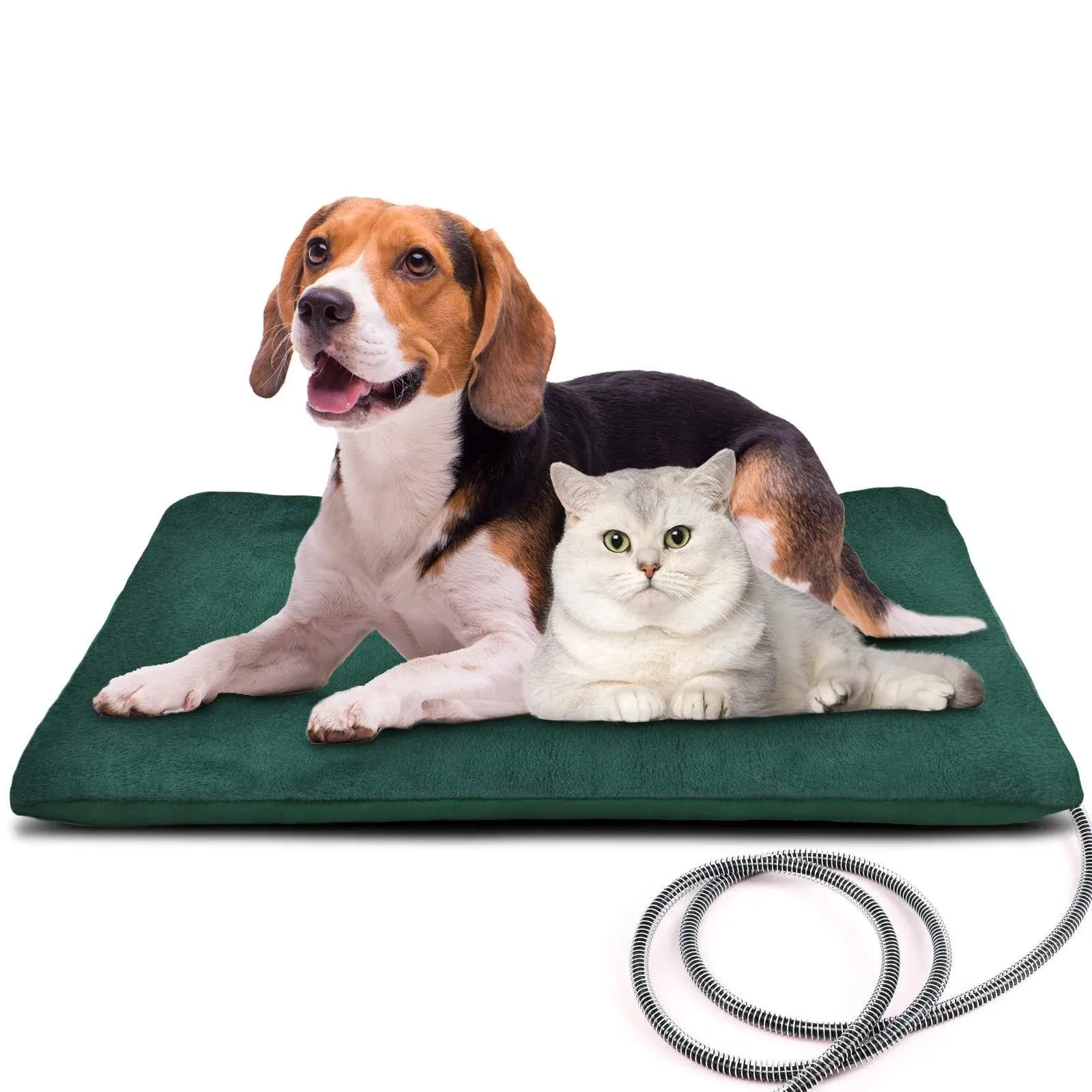 PETNF Outdoor Pet Heating Pads for Dog,Soft Electric Blanket Auto Temperature Control,Heated Mat for Dog House,Whelping Supply for Pregnant New Born Stray Feral Cat Puppy,Safe