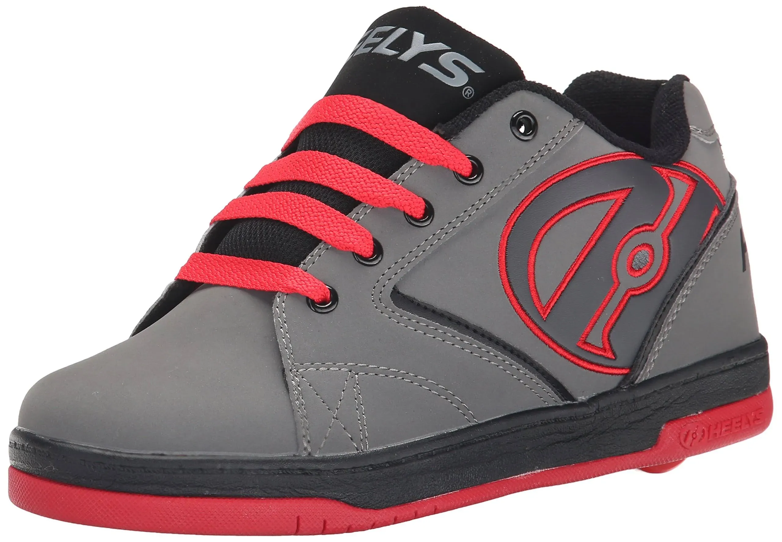 Heelys Boy's Propel 2.0 (Little Kid/Big Kid/Adult) Grey/Red/Black Sneaker Men's 7 M