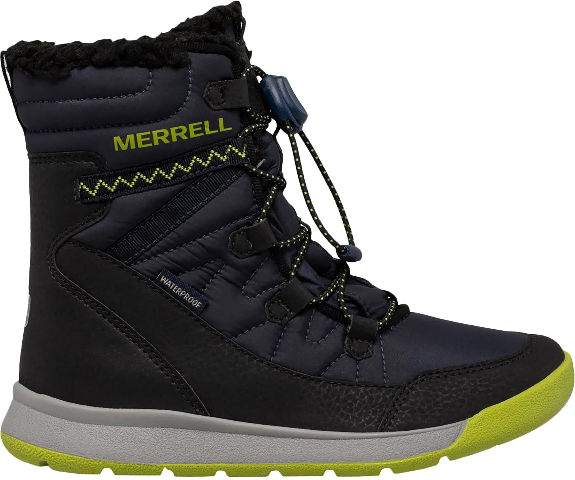 Merrell Kid's Snow Crush 3.0 Waterproof Boot, Size: 13, Navy/Green