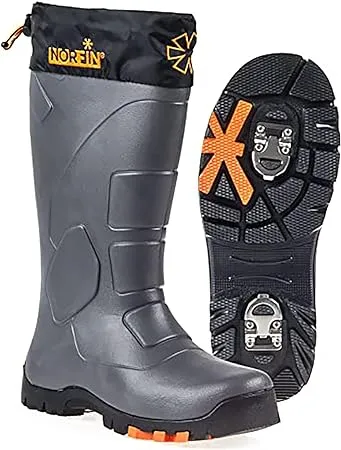 NORFIN Klondike 2 -Winter Boots for Fishing, Hunting and Hiking - Anti Slip - Retractable ice Cleats for Added Safety and Protection - Made of EVA Material - Removable Insole