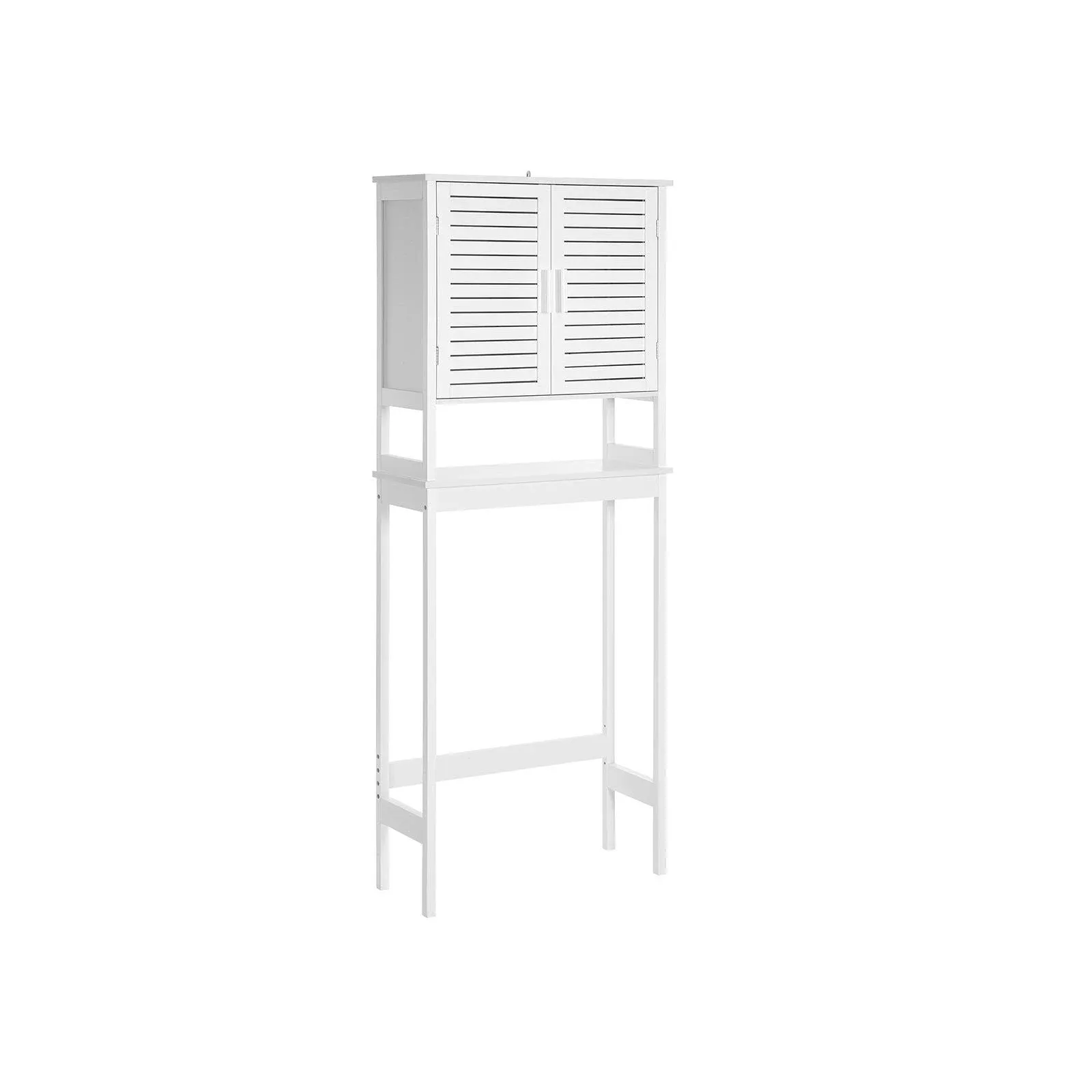 SONGMICS Over-the-Toilet Storage, Bathroom Cabinet with Inside Shelf, White