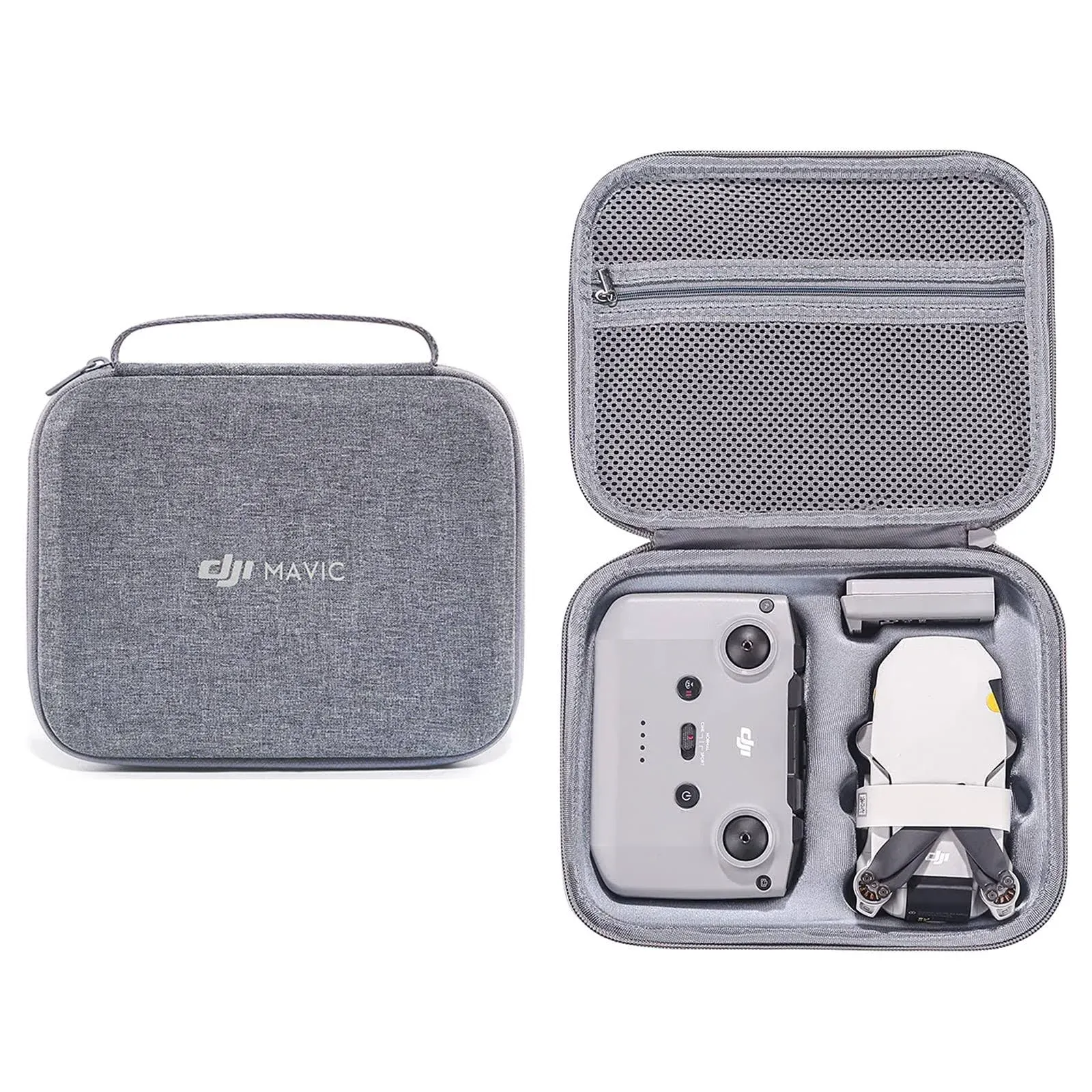 INSYOO Original Mavic Mini 2/Mini 4K Carrying Case Storage Bag Hard Shell Box for DJI Mini 4K,Mini 2,Mini 2 SE Drone Accessories (Grey)