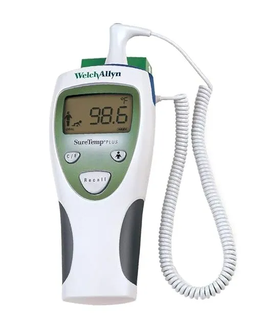 Welch Allyn 01690-200 SureTemp Plus Model 690 Electronic Thermometer, Oral Probe with Oral Probe Well 