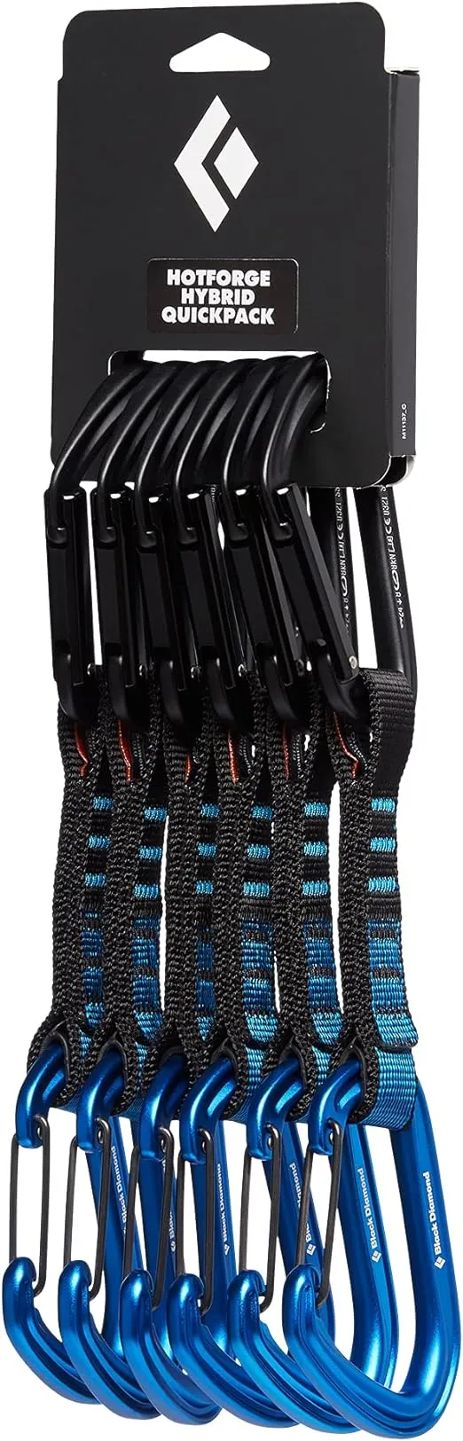 Black Diamond Hotforge Hybrid Carabiner Quickpack, 12cm, Blue
