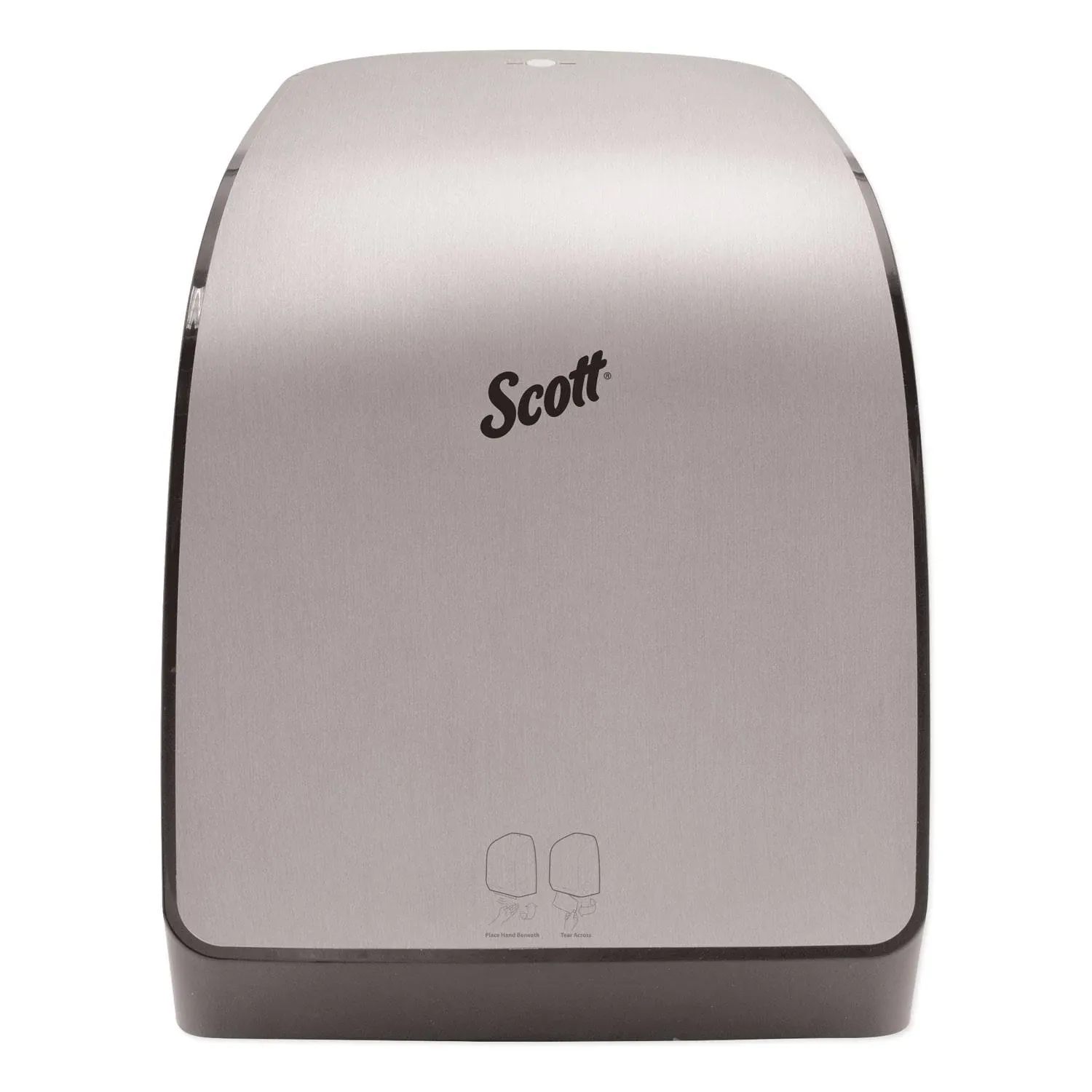 Scott Pro Electronic Hard Roll Towel Dispenser Brushed Silver 35609