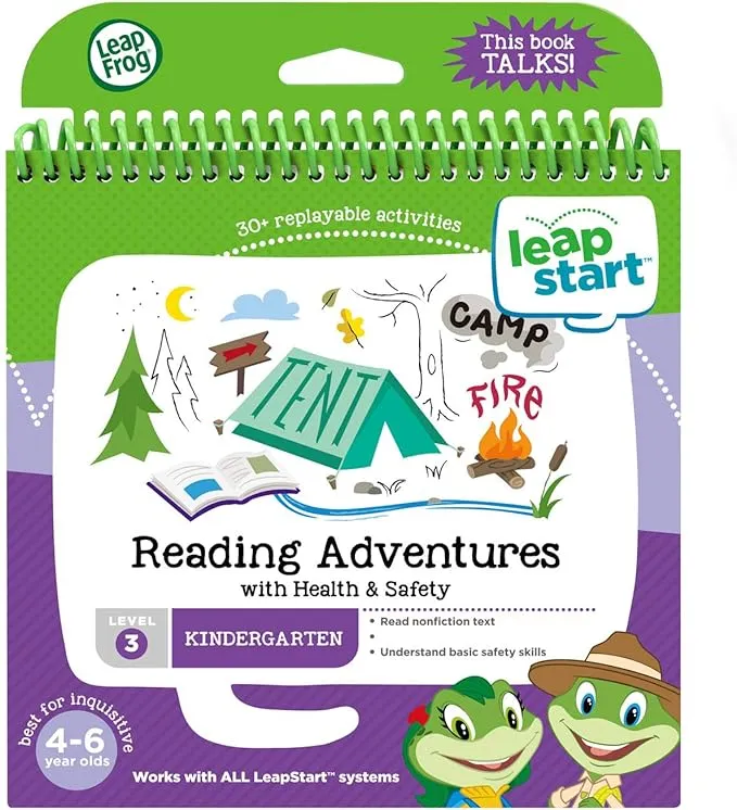 LeapFrog LeapStart Kindergarten Activity Book: Reading Adventures and Health & Safety