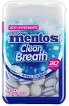 Mentos Clean Breath Sugarfree Hard Mint, 150pc, Intense Peppermint (Pack of 4 Bottles)