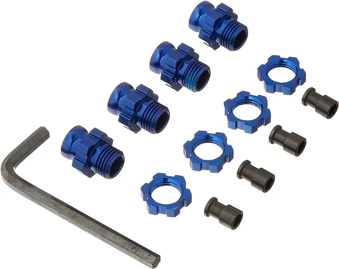 Traxxas 6856X Slash 4WDWheel Hubs, 17mm, Blue Anodized