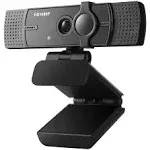 Webcam with Microphone, No Distortion Privacy Cover 1080P USB Camera Plug P