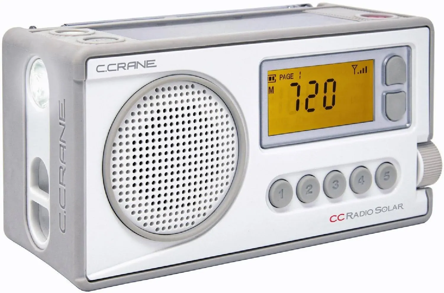 C. Crane CCRadio Solar Wind-up Portable Emergency Crank Digital Radio AM, FM ...