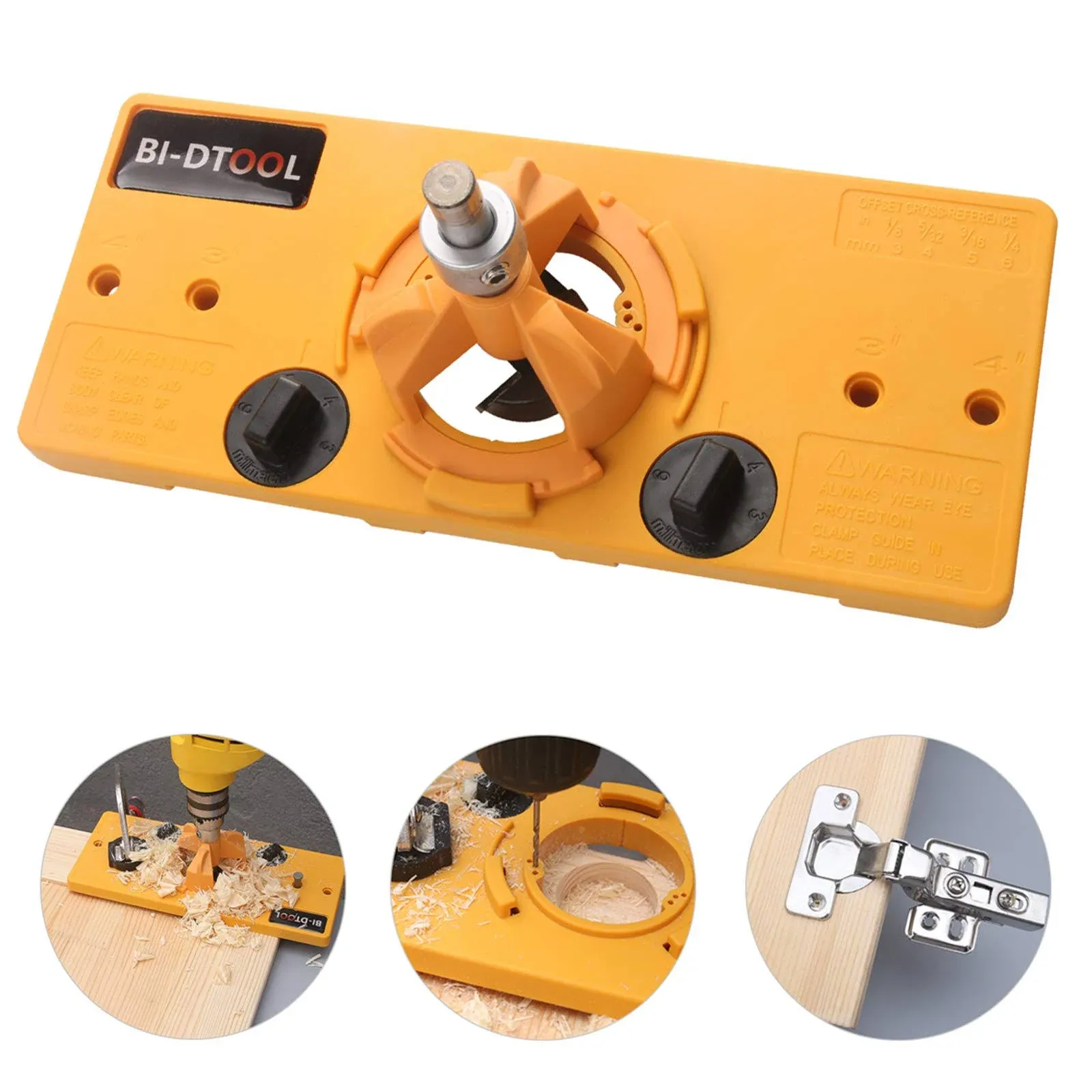 35mm Hinge Drilling Jig Hole Guide Woodworking Tools for Kitchen Cabinet Doors Hinge