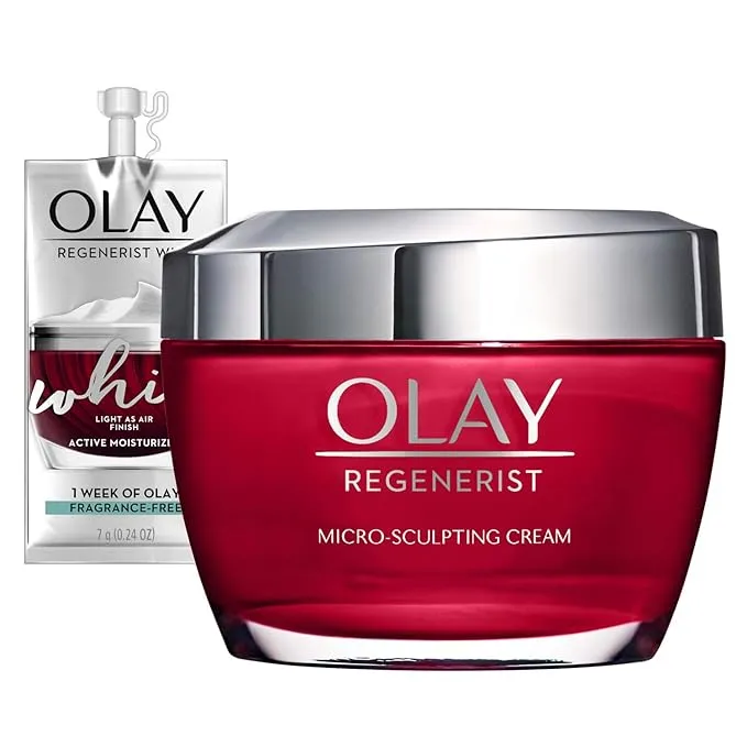 Olay Regenerist Micro-Sculpting Moisturizer Cream, Fragrance-Free - 1.7 fl oz jar