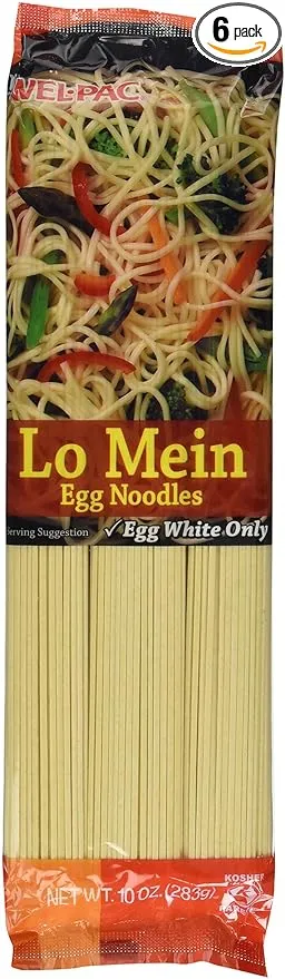 Welpac Lo Mein Egg Noodles, 10 Ounce (Pack of 12)