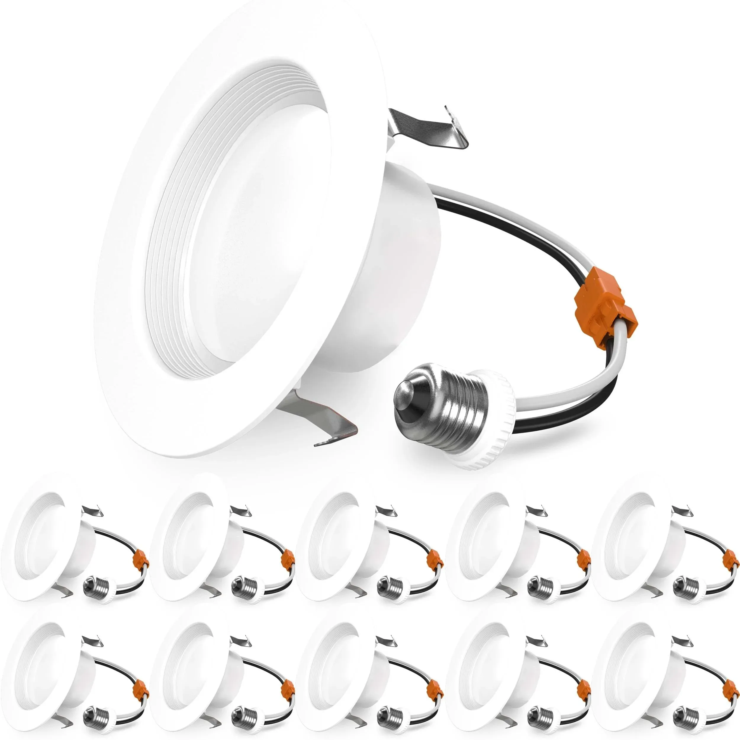  10Pack Retrofit LED Recessed Lighting 4 In. 4000K Cool White Dimmable Can Light