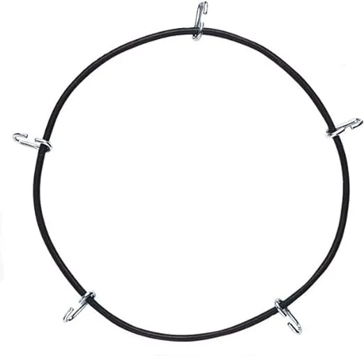 SCC QG20074 Quik Grip Light Truck Traction Chain Rubber Tightener - Set of 2 , Black