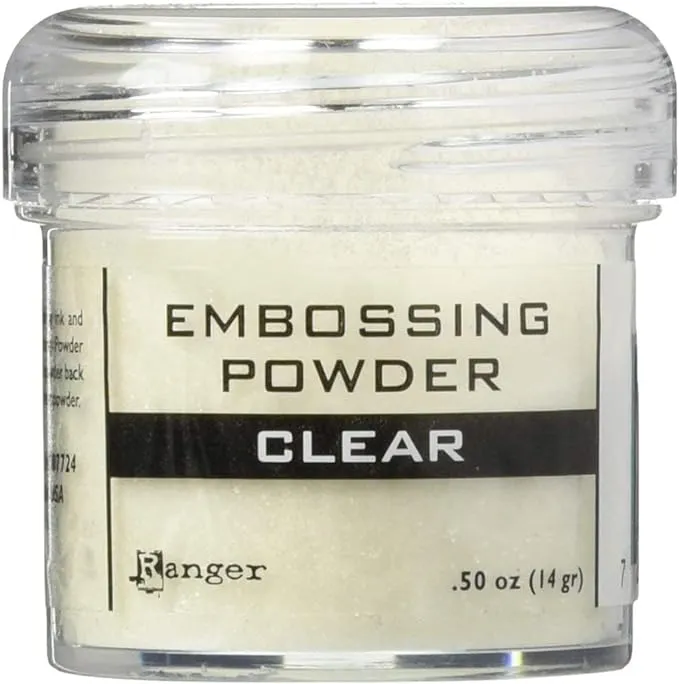 Ranger Embossing Powder, .50 Ounce Jar, Clear