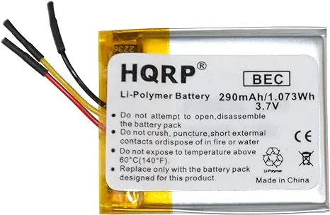 Hqrp Battery for SanDisk Sansa Clip+ / Clip Plus 4GB 8GB MP3 Player 323036p ...