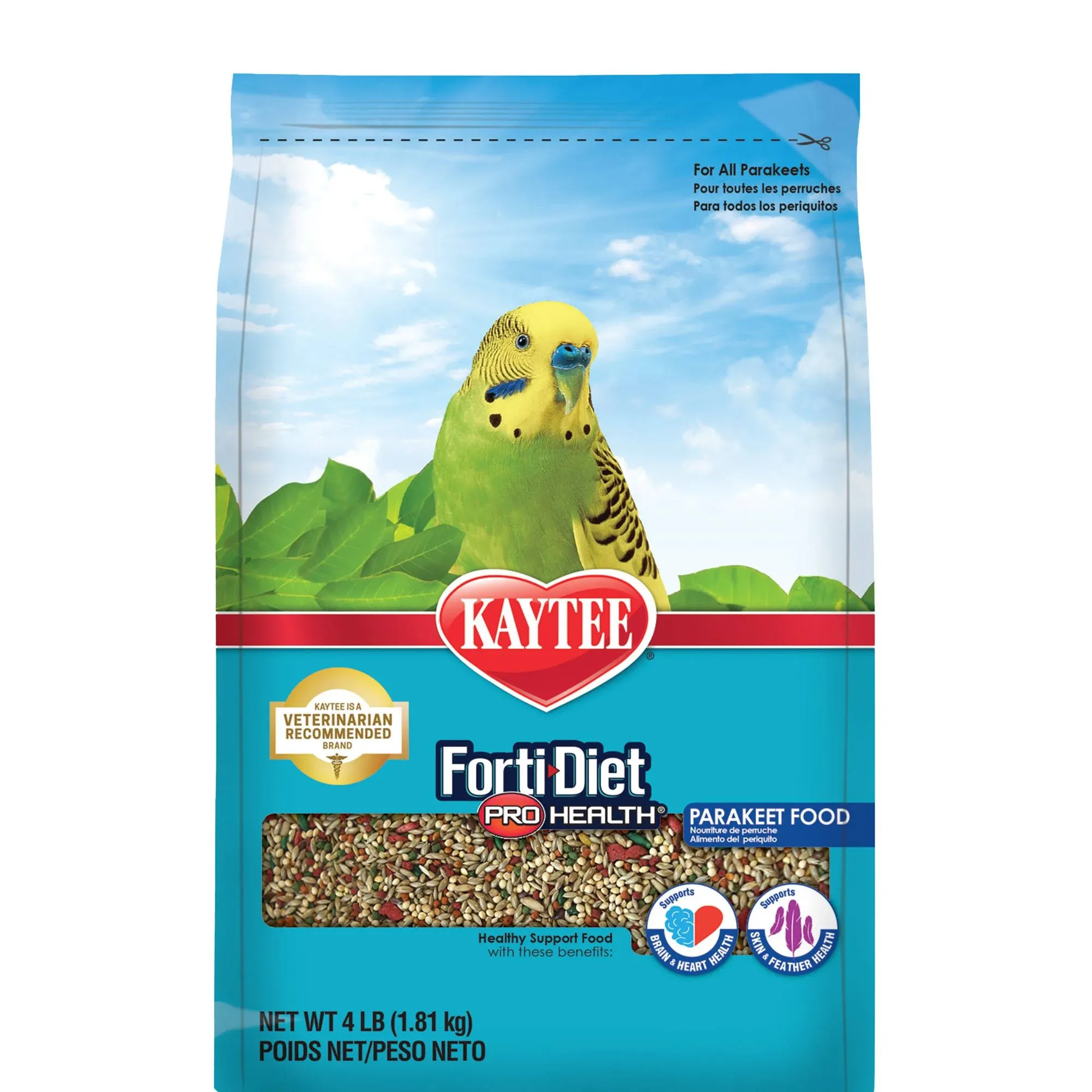 Kaytee 4 lb Forti-Diet Pro Health Parakeet Food